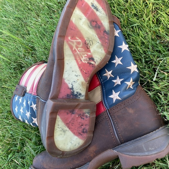 Durango Rebel Patriotic Western Boots Size 9EE - Picture 9 of 10